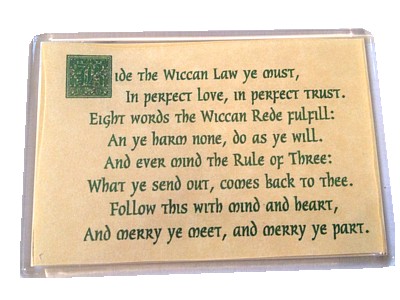 Wiccan Rede Magnet - Click Image to Close
